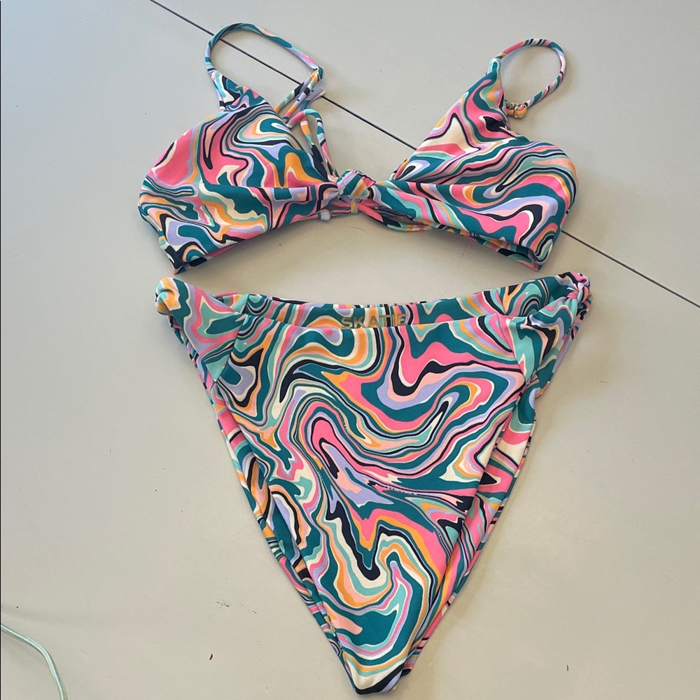 Skatie Multicolor Swirl Bikini
